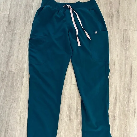 Figs Deep Teal Scrub Bottoms - Discontinued Color - Picture 2 of 4